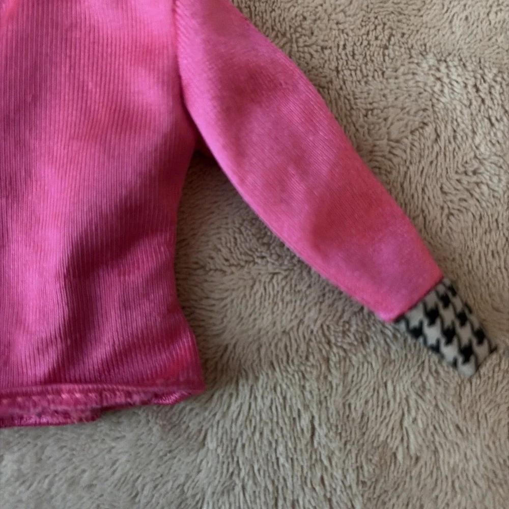 Vintage Barbie Clothes 1993 Pink Houndstooth Blazer Jacket B11 - Picture 8 of 8